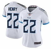 Women Nike Titans 22 Derrick Henry White New Vapor Untouchable Player Limited Jersey Dzhi,baseball caps,new era cap wholesale,wholesale hats